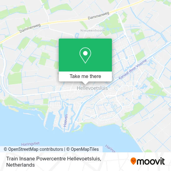Train Insane Powercentre Hellevoetsluis map