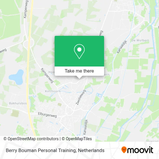 Berry Bouman Personal Training map