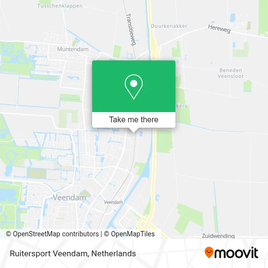 Ruitersport Veendam map