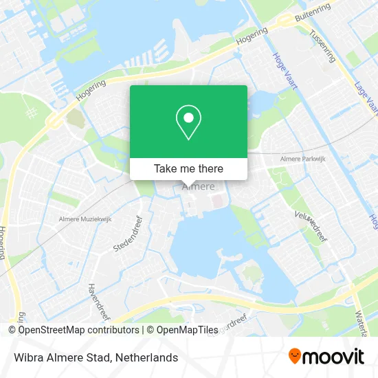 Wibra Almere Stad map