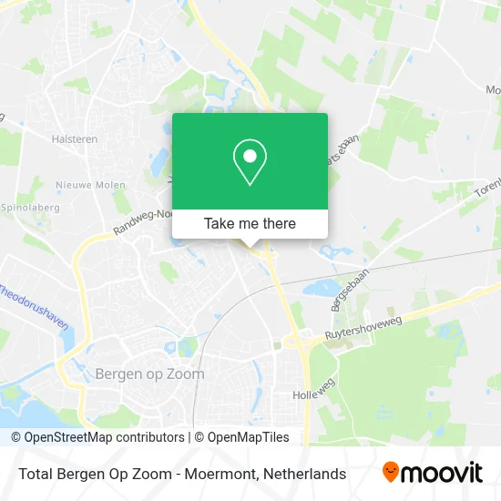 Total Bergen Op Zoom - Moermont map