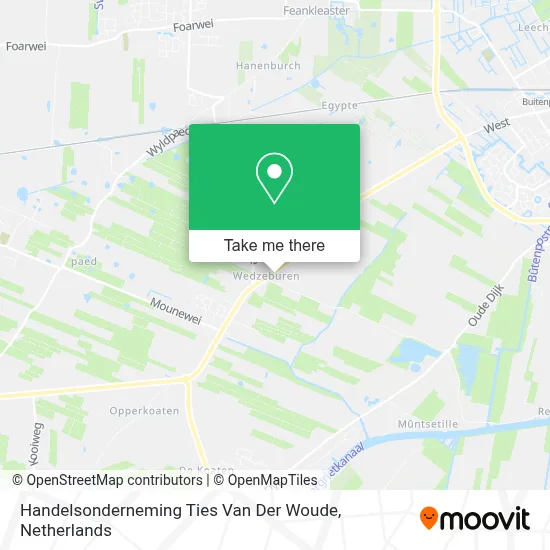 Handelsonderneming Ties Van Der Woude map