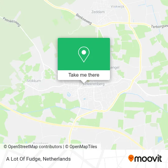 A Lot Of Fudge map