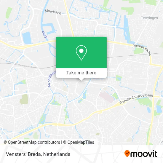 Vensters' Breda map