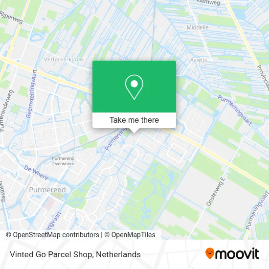 Vinted Go Parcel Shop Karte