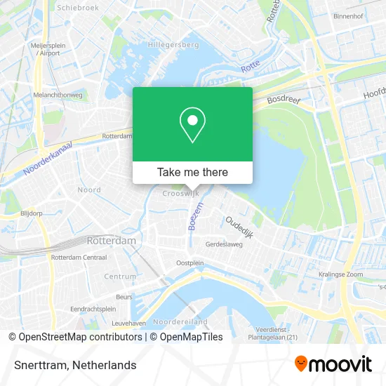 Snerttram map