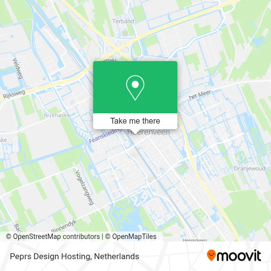 Peprs Design Hosting map