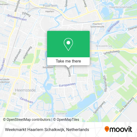 Weekmarkt Haarlem Schalkwijk map