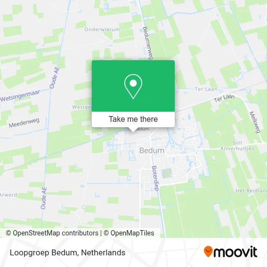 Loopgroep Bedum map
