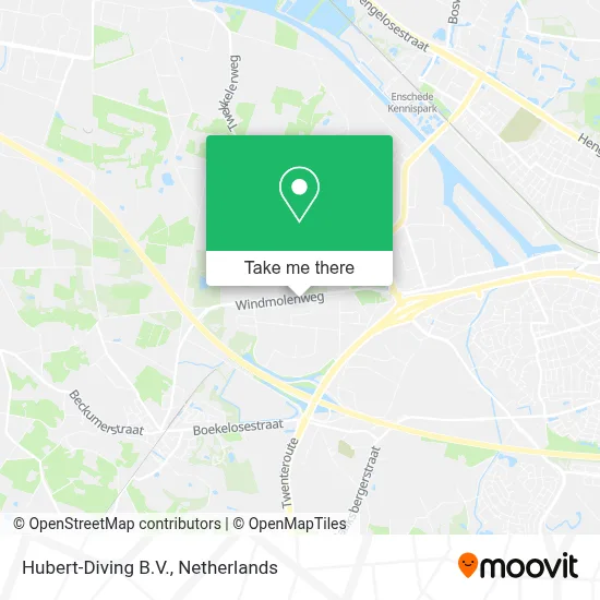 Hubert-Diving B.V. map