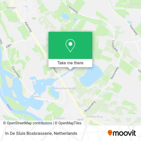In De Sluis Bosbrasserie map