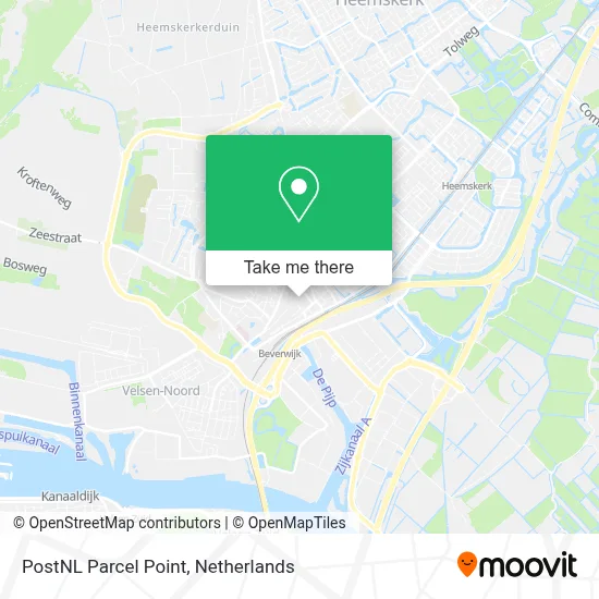 Postnl Pakketpunt map
