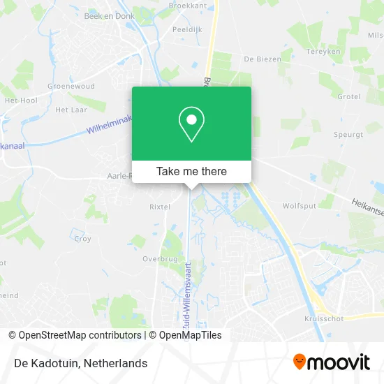 De Kadotuin map