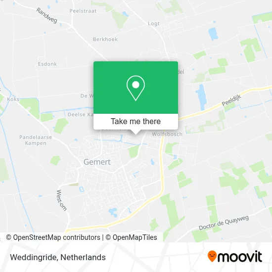 Weddingride map