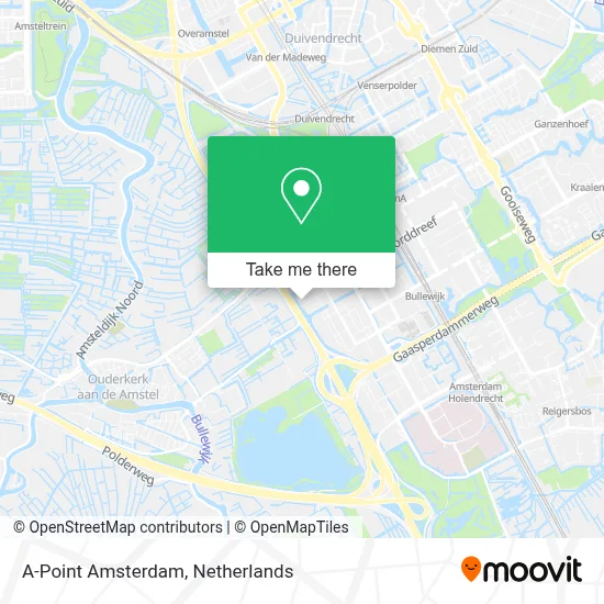 A-Point Amsterdam map