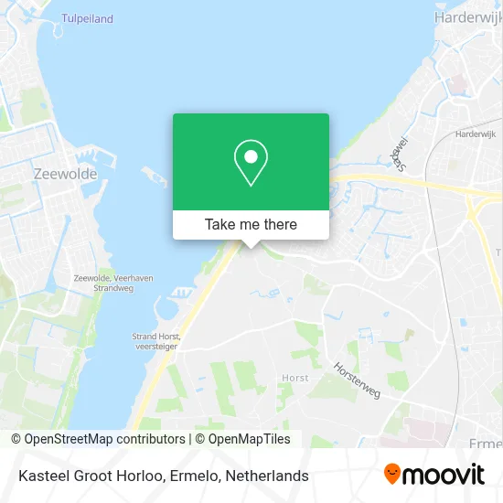 Kasteel Groot Horloo, Ermelo map