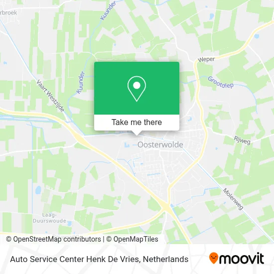 Auto Service Center Henk De Vries map