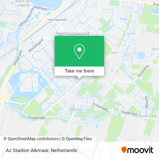 Az Stadion Alkmaar map