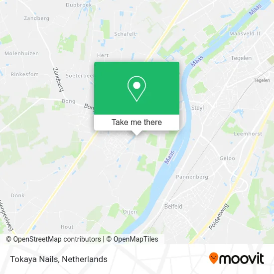 Tokaya Nails map