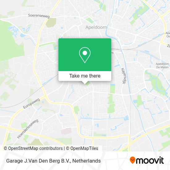 Garage J.Van Den Berg B.V. map