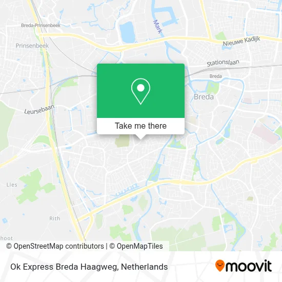 Ok Express Breda Haagweg map