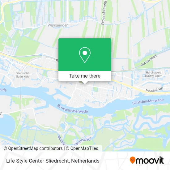 Life Style Center Sliedrecht map