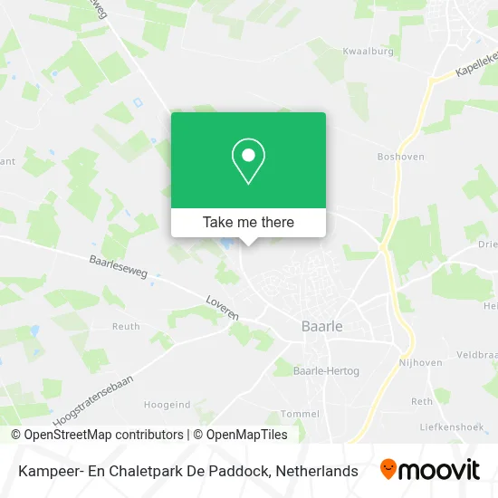 Kampeer- En Chaletpark De Paddock map