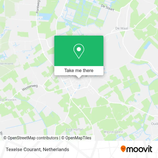 Texelse Courant map