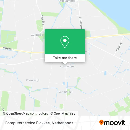Computerservice Flakkee Karte