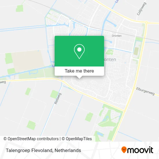 Talengroep Flevoland map