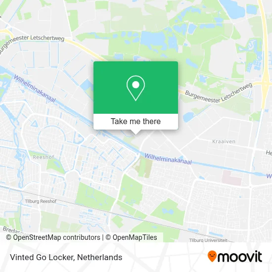 Vinted Go Locker map