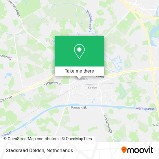 Stadsraad Delden map