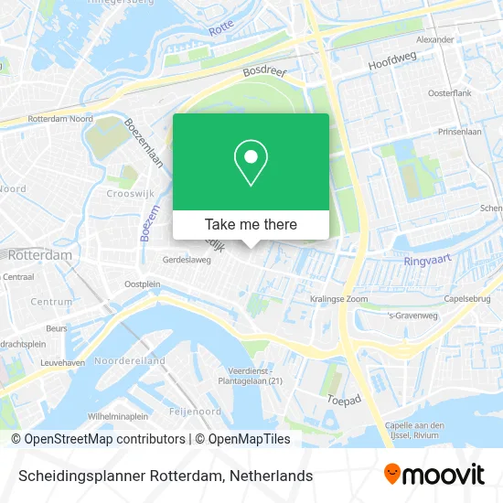Scheidingsplanner Rotterdam map