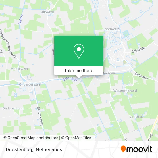 Driestenborg map