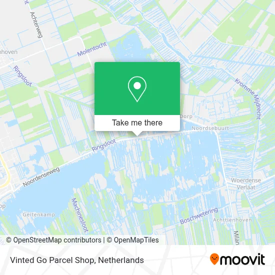 Vinted Go Parcel Shop Karte