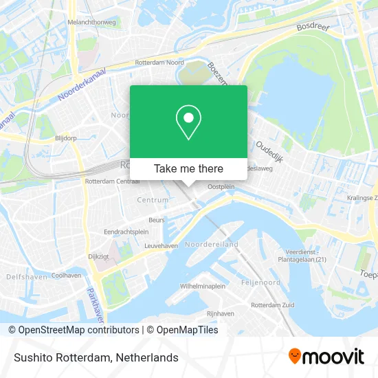 Sushito Rotterdam map