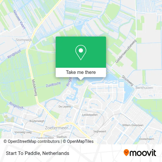 Start To Paddle map