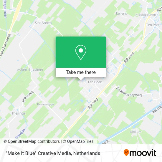 "Make It Blue" Creative Media map