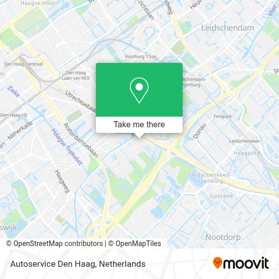 Autoservice Den Haag map