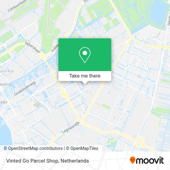 Vinted Go Parcel Shop map