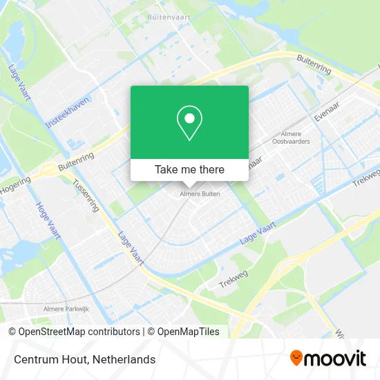 Centrum Hout map