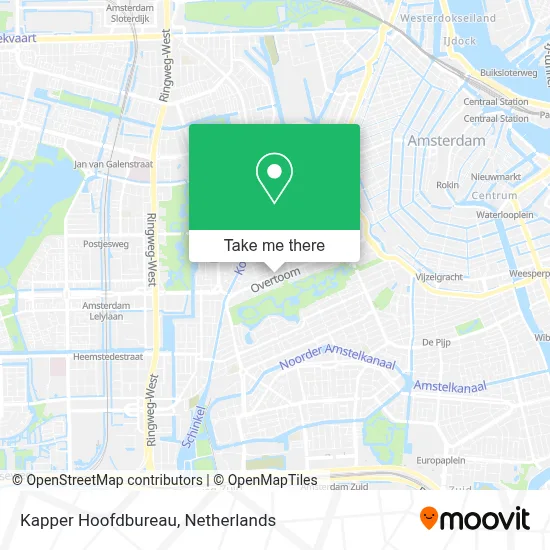 Kapper Hoofdbureau map