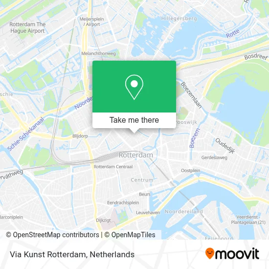 Via Kunst Rotterdam map