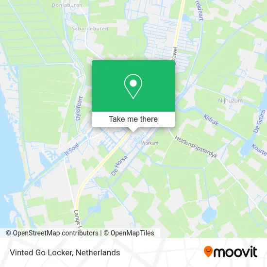 Vinted Go Locker map
