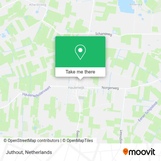 Juthout map