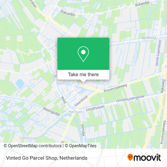 Vinted Go Parcel Shop Karte