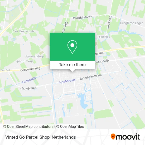 Vinted Go Parcel Shop Karte