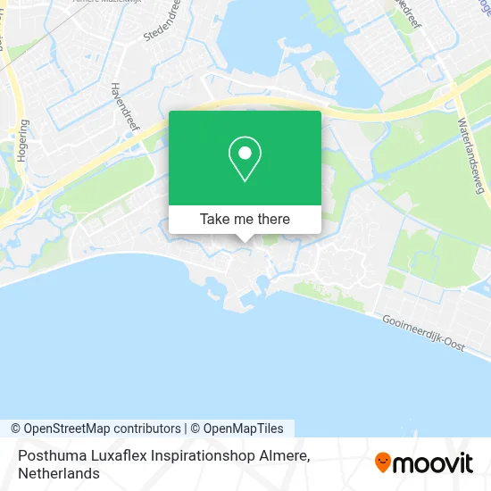 Posthuma Luxaflex Inspirationshop Almere map