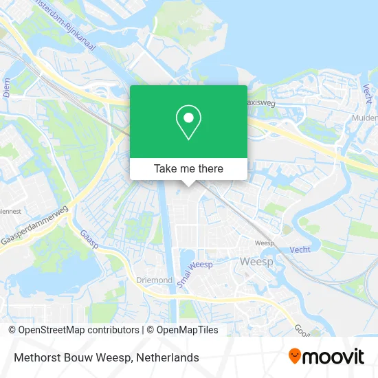 Methorst Bouw Weesp map