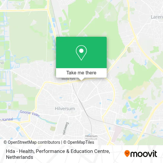 Hda - Health, Performance & Education Centre map